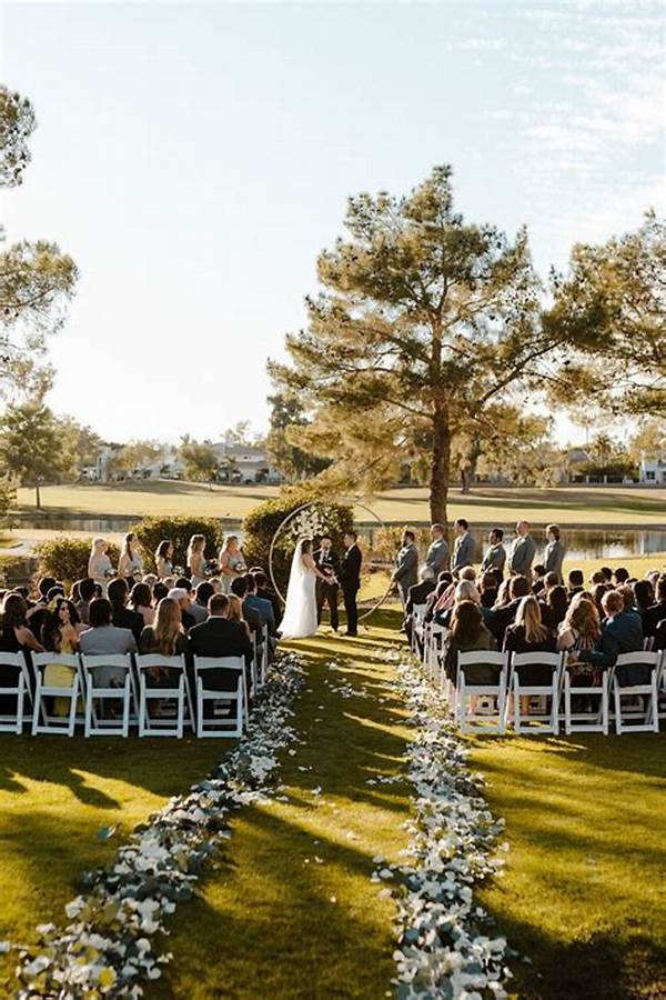 Romantic Golf Course Wedding Setting