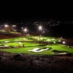 Evening Golf Under Lights