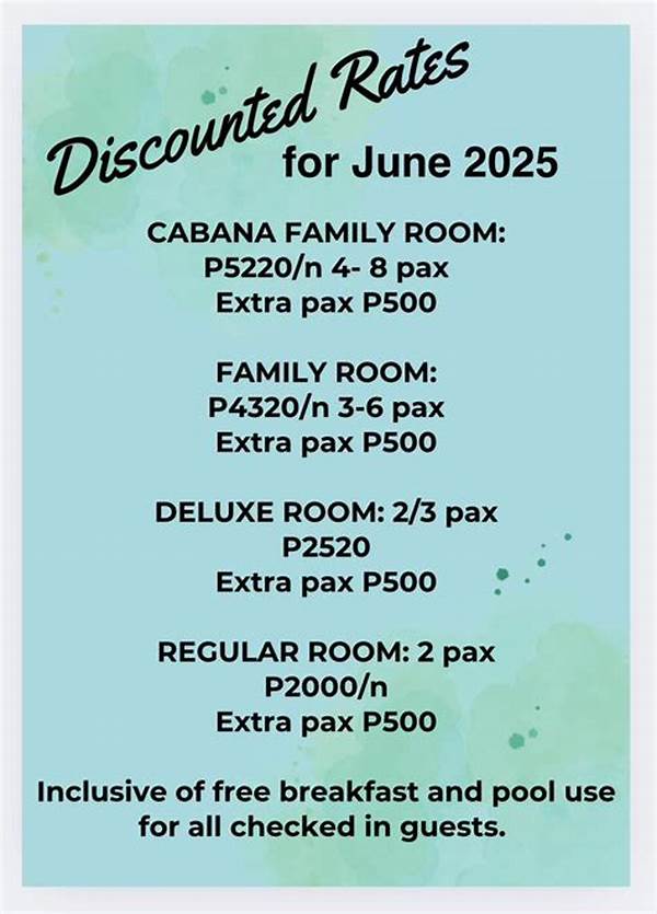 Special Rates For Family And Guests