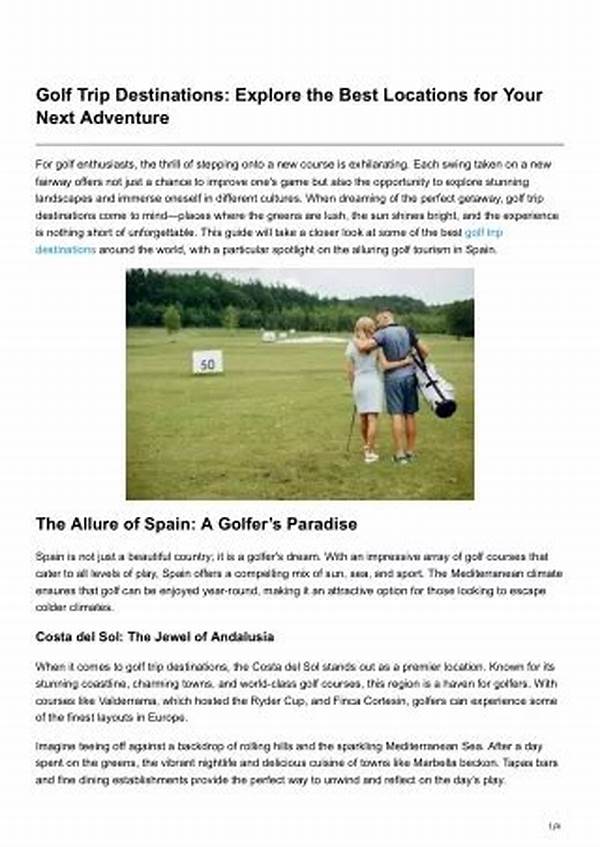 Secluded Golf Trip Locations